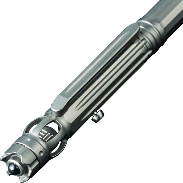 We Knife Co Ltd Baculus Spinner Titanium Pen Gray