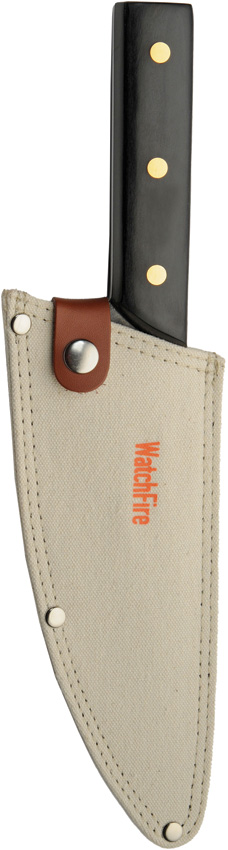 WatchFire Stozer Butcher Knife 7" Stainless Blade Black Handle