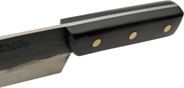 WatchFire Stozer Butcher Knife 7" Stainless Blade Black Handle