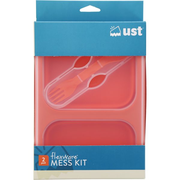 UST Flexware Mess Kit Collapsible Orange Silicone