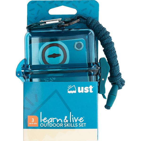 UST Learn and Live Outdoor Skills Card Set with Watertight Case