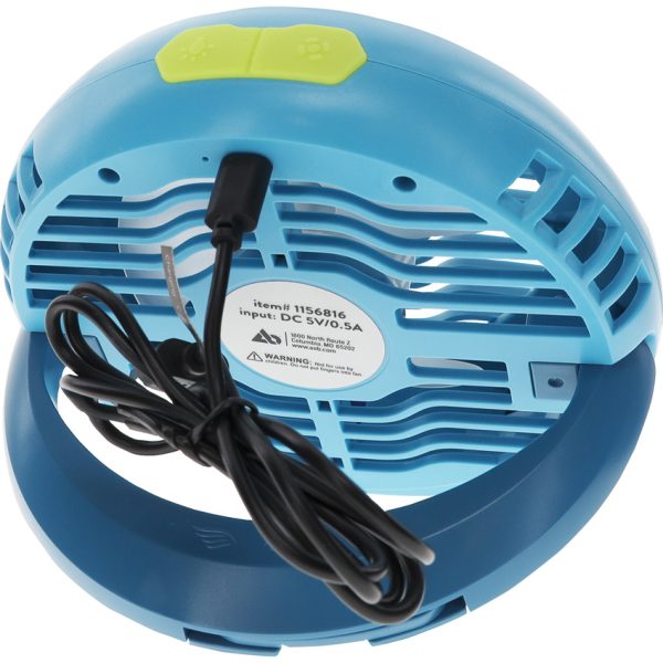 UST Brila USB Fan and Light with Retractable Hook