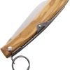 Windmuhlenmesser IBEX 80mm Ratchet Lock Folding Knife 3.5" Sheepsfoot Blade Olive Wood