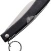 Windmuhlenmesser IBEX 80mm Folding Knife 3.5" Sheepsfoot Ratchet Lock Black