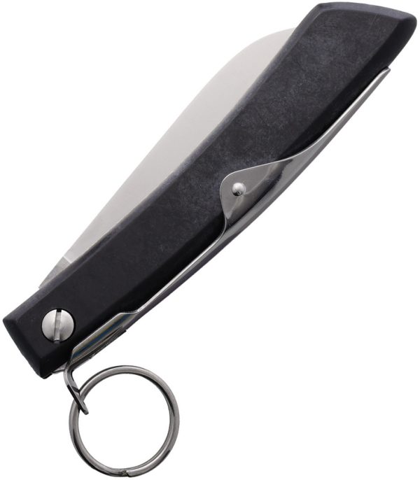 Windmuhlenmesser IBEX 80mm Folding Knife 3.5" Sheepsfoot Ratchet Lock Black