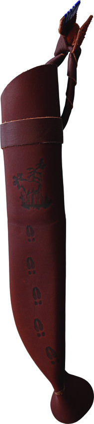 Wood Jewel 8" Fixed Blade Knife, 3.25" Carbon Steel, Curly Birch Handle