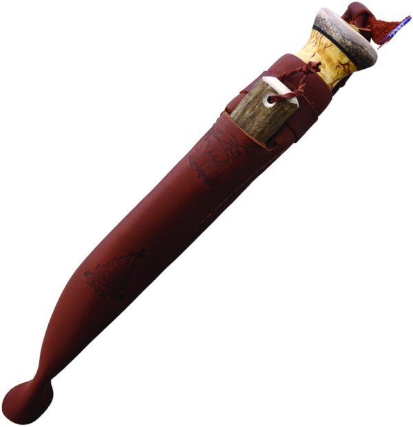 Wood Jewel 8" Fixed Blade Knife w/ Fire Starter & Sheath