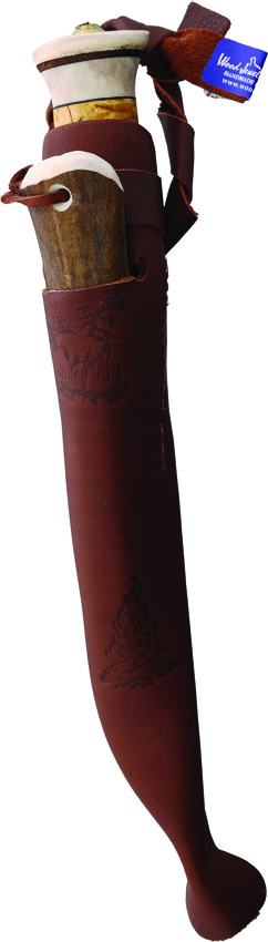 Wood Jewel Fixed Blade Combo Curly Birch w/ Fire Starter