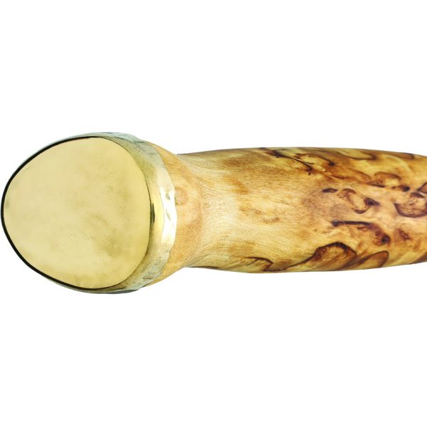 Wood Jewel Bearleuku Fixed Blade Knife Carbon Steel 5.75" Curly Birch