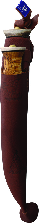 WJ23KVS_add_02 Steel Sharp Designs Wood Jewel Fixed Blade Set Curly Carbon Steel Curly Birch 2-Piece