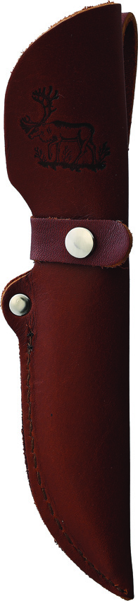 Wood Jewel Scout Fixed Blade Knife 3.5" Carbon Steel Birch Handle w/ Sheath