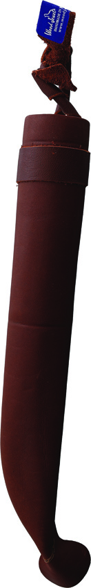 Wood Jewel Fixed Blade Knife 3.63" Carbon Steel Blade Birch Bark Handle