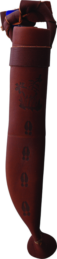Wood Jewel Little Fixed Blade Curly Birch Carbon Steel w/ Sheath