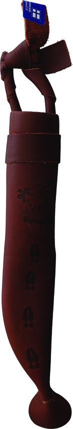 Wood Jewel Fixed Blade Zebra Carbon Steel Knife with Sheath