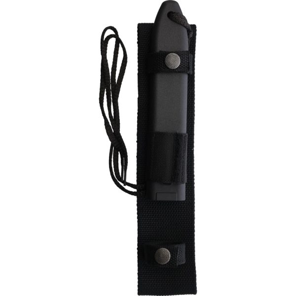 Waffentechnik Combat Knife 6.75" Black Tanto Fixed Blade w/ Sheath