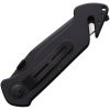 Waffentechnik Rescue Button Lock Folding Knife 3.75in Black