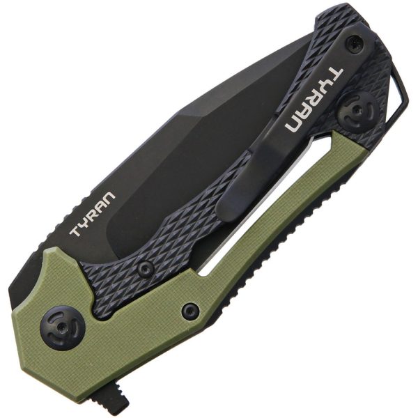 Willumsen Copenhagen Tyran Framelock 3.25" Black 440C Folding Knife