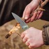 WONITAC Linerlock Folding Knife 3" 14C28N Stonewash Green Micarta