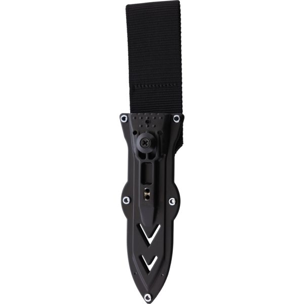 WildSteer Centurion-K Fixed Blade Knife 4.75" Tanto Black w/ Sheath