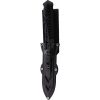 WildSteer Centurion-K Fixed Blade Knife 4.75" Tanto Black w/ Sheath