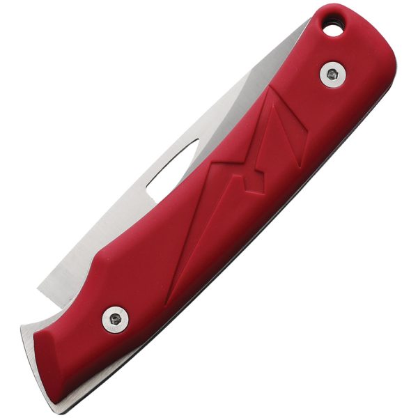 WildSteer K-NIF Slip Joint Folding Knife Red 3.25" w/ Pouch