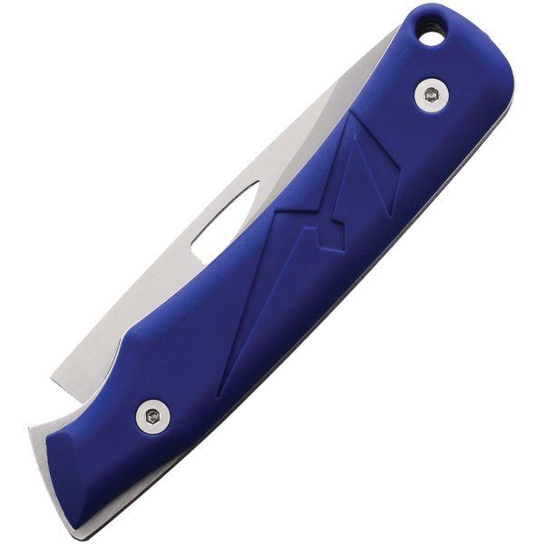 WildSteer K-NIF Slip Joint Folding Knife Blue 3.25" w/ Pouch