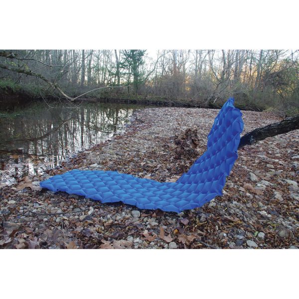 WST4371_add_01 Wisemen Trading Inflatable Sleeping Pad Blue 22"