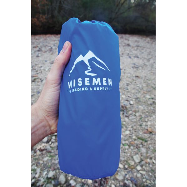 WST4371_add_02 Wisemen Trading Inflatable Sleeping Pad Blue 22"
