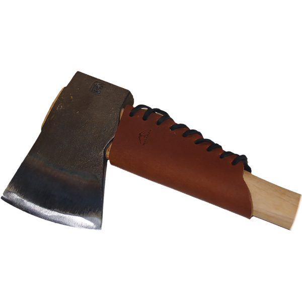 WST4389_add_02 Wisemen Trading Large Axe Overstrike Guard Brown Leather