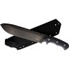 Wander Tactical Godfather Fixed Blade Knife 9.75" D2 Black Micarta w/ Sheath