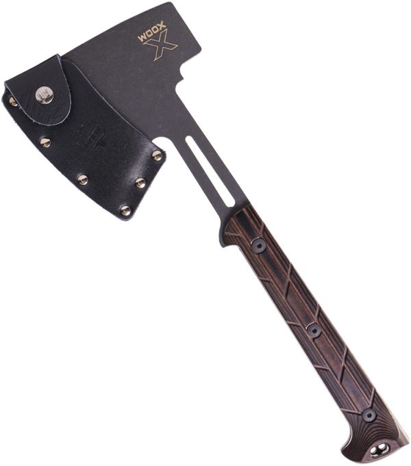 WOOX Terra Axe 14" Overall 4140 Steel w/ Brown Micarta X-Grip & Sheath