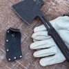 WOOX Terra Axe 14" Overall 4140 Steel w/ Brown Micarta X-Grip & Sheath