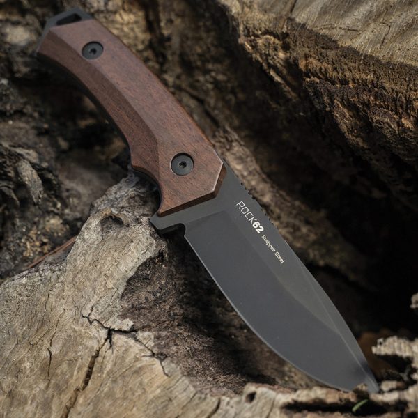 WOOX Rock 62 Fixed Blade Knife 4.25" Sleipner Walnut