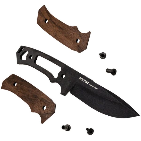 WOOX Rock 62 Fixed Blade Knife 4.25" Sleipner Walnut