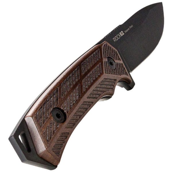 WOOX Rock 62 Fixed Blade Knife 4.25" Sleipner Walnut Handle