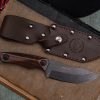 WOOX Bad Boy Hunter Walnut Fixed Blade Knife D2 Steel