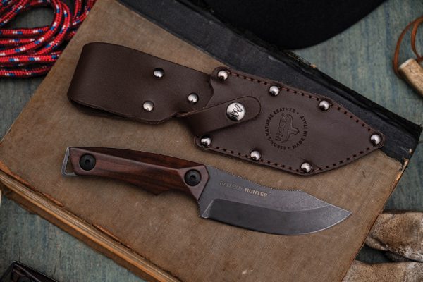 WOOX Bad Boy Hunter Walnut Fixed Blade Knife D2 Steel