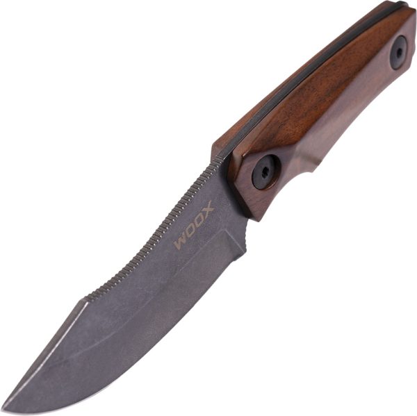 WOOX Bad Boy Hunter Walnut Fixed Blade Knife D2 Steel