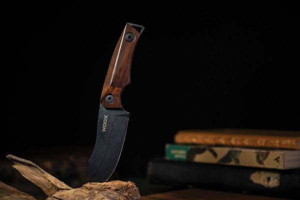 WOOX Bad Boy Hunter Walnut Fixed Blade Knife D2 Steel