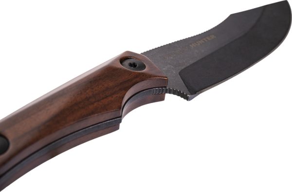 WOOX Bad Boy Hunter Walnut Fixed Blade Knife D2 Steel