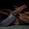WOOX Bad Boy Hunter Walnut Fixed Blade Knife D2 Steel