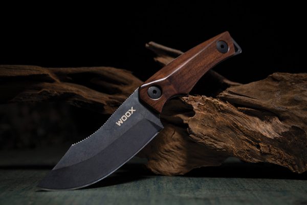 WOOX Bad Boy Hunter Walnut Fixed Blade Knife D2 Steel
