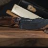 WOOX Bad Boy Hunter Walnut Fixed Blade Knife D2 Steel
