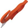 Wyoming Field Dressing Knife 4.25in Orange Stainless Fixed Blade