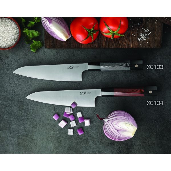 Xin Cutlery XinCare Series 7 Inch Chef's Knife Black Red G10