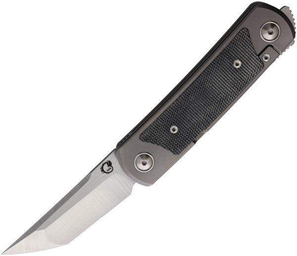 Yan Knives EMW Framelock Folding Knife 3in M390 Tanto Drop Point
