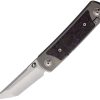 Yan Knives EMW Framelock Folding Knife 3" M390 Purple Carbon Fiber
