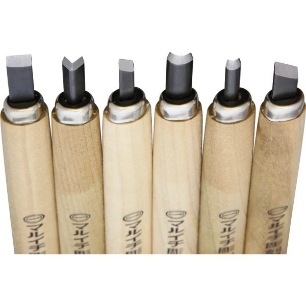 Yoshiharu KL-6 Japanese Carving Set SK5 Carbon Steel
