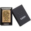 Zippo Dragon Brushed Brass Lighter