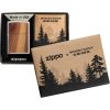 Zippo Woodchuck Cedar Brushed Chrome Lighter